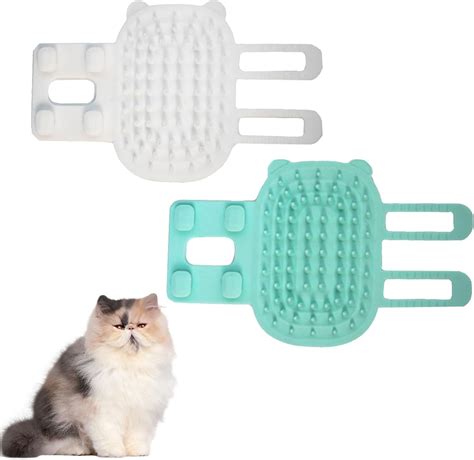2Pcs Pet Tickling Artifact for Cat Tickling Comb Pet Brush, Cat Corner Scratcher Rubbing Brush ...