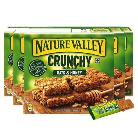 Nature Valley Crunchy Oats and Honey Pack of 5 Pouch, 5 X 210 Gm ...