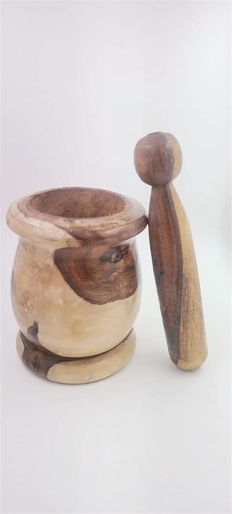 Kashimri Walnuts wood Mortel pestel set, spices mixer : Amazon.in: Home ...