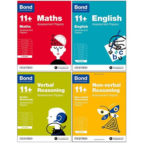 Bond 11+: Assessment Papers, 5-6 years Bundle: English, Maths, Non ...