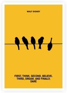 Steps Of Life Walt Disney Famous Motivating Quotes Paper Print - Quotes ...