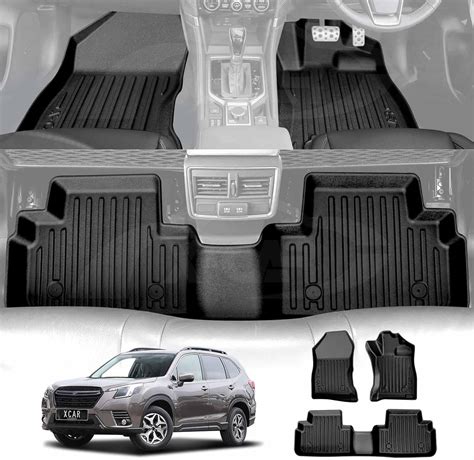 X-CAR 3D Floor Mats for Subaru Forester 5th Gen 2018-2025 Heavy Duty ...