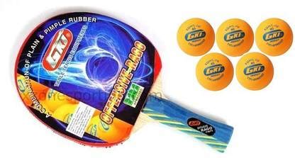GKI Combo of Two, One 'Offensive Rago ' table tennis racquet and Five ...