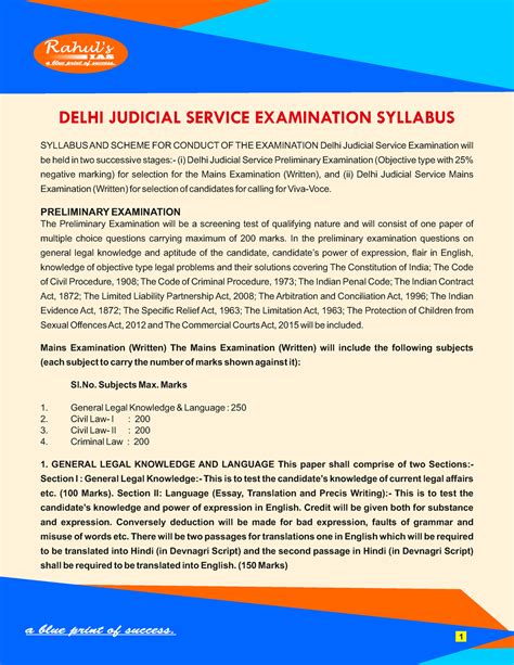 Delhi-Syllabus - Helpful - DELHI JUDICIAL SERVICE EXAMINATION SYLLABUS ...