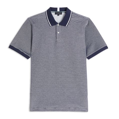 Buy Men Navy Striped Polos Online at The Collective - 886008