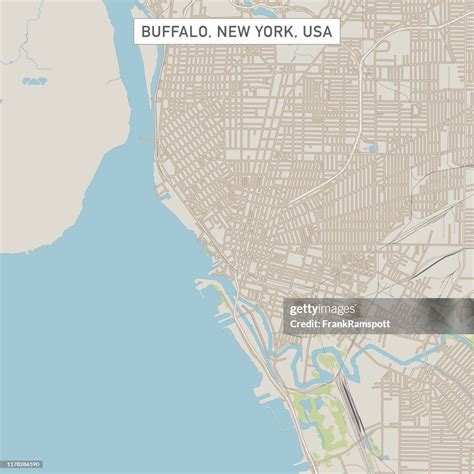 Buffalo New York Us City Street Map High-Res Vector Graphic - Getty Images