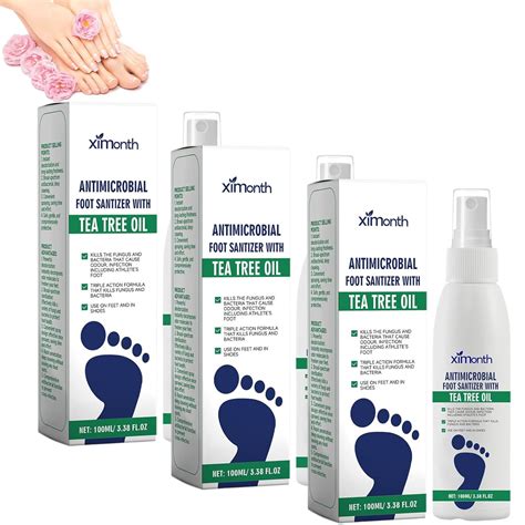 Foot Sanitiser with Tea Tree Oil, Foot Sanitizer Spray, Clear Foot Sanitizer Spray, Remove Foot ...