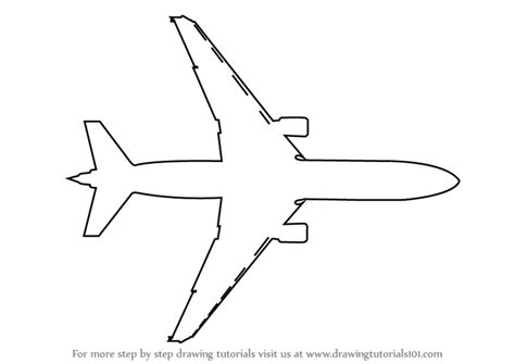 How to Draw an Aeroplane Topview (Airplanes) Step by Step ...