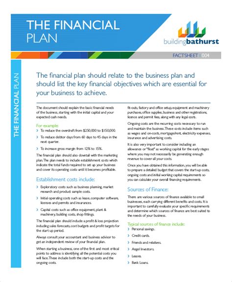 Business Financial Plan 的图像结果
