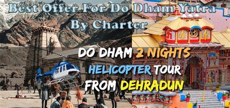 Heli services 2 nights Do Dham Helicopter Tour - Book Packages ...