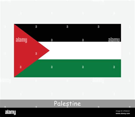 National Flag of Palestine. Palestinian Country Flag. State of Palestine Detailed Banner. EPS ...