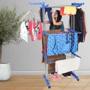TNC Steel, Aluminium, Plastic Floor Cloth Dryer Stand Foldable ...