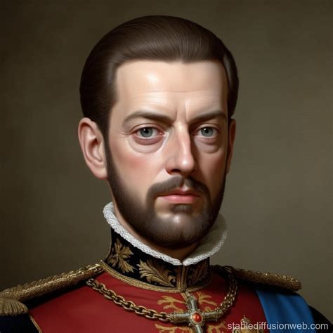 3D Portrait of Philip II of Spain | Stable Diffusion Online