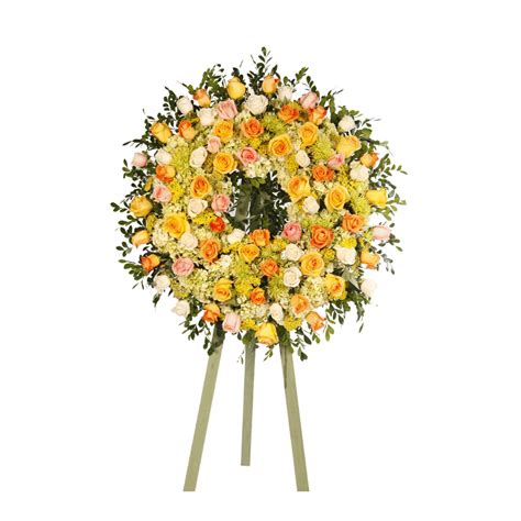 Corona llena de Amor Amarillos – Los Herrajes Florería