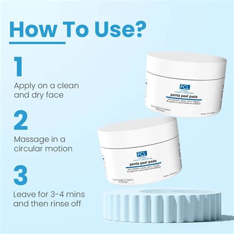 FCL Penta Peel Pads for Exfoliation, De-Tan & Dead Skin Removal – FCL ...