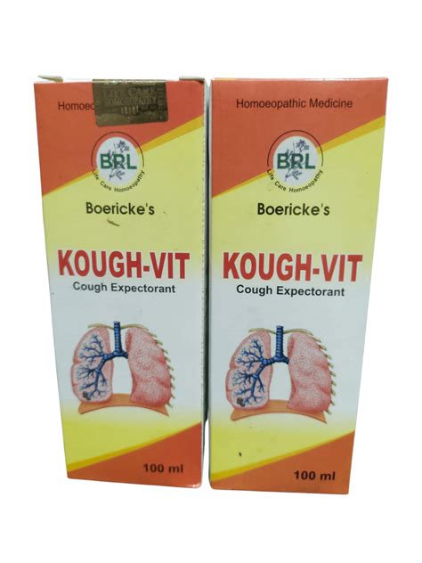 BRL Kough-Vit Syrup 100ml | Homeopathic Cough Expectorant Medicine