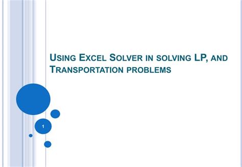 Image result for Using Excel Solver for Transportation Problem
