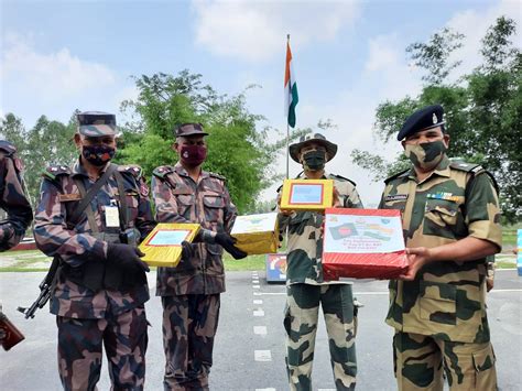 BSF-BGB jawans exchange sweets at Border on Eid ul-Fitr