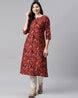 Buy Maroon Kurtas for Women by MUHURATAM Online | Ajio.com