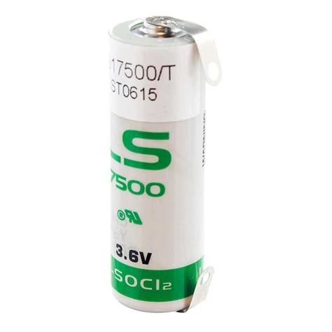 Saft LS17500 W TABS A 3.6V Lithium Thionyl Chloride Battery LS17500_TAB ...