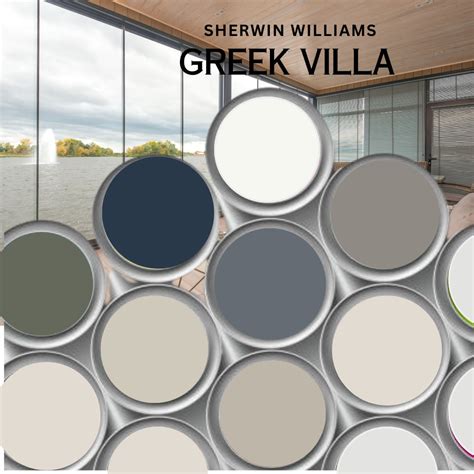 Greek Villa Color Palette Coordinate Sherwin Williams Paint - Etsy