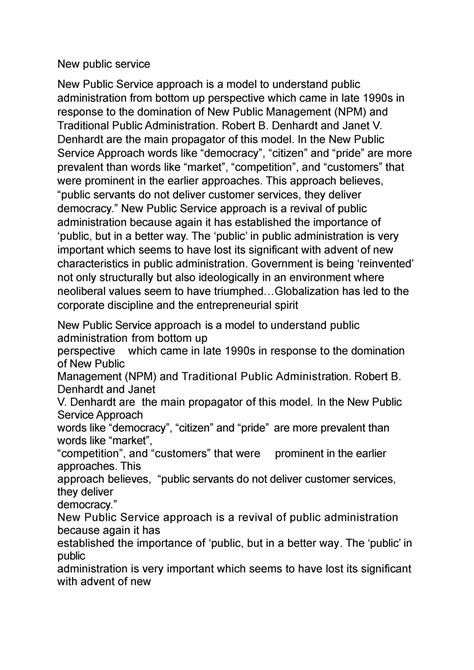 Peter Drucker AND NEW Public Service - New public service New Public ...