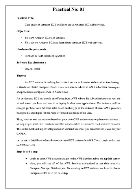 CC Manual Practicals: Amazon EC2, Google App Engine & Salesforce ...