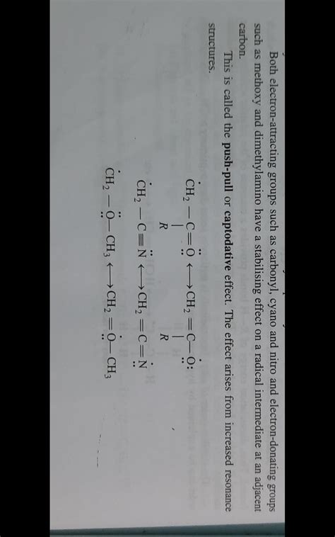 What is persistant radicals and captodative effect