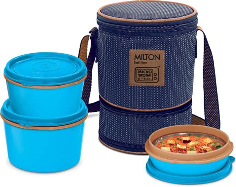 Buy MILTON Flexi Insulated Inner Stainless Steel Lunch Box Set of 3 ...