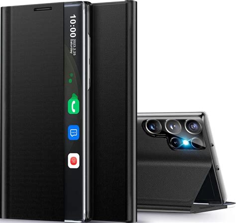 Amazon.com: for Samsung S25 Ultra Case View Clear Smart Window, with ...