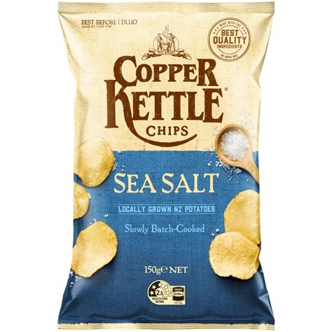 Copper Kettle Sea Salt Chips - 150g - Kmart NZ
