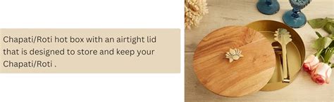 AD ARTS Indian Essence Brass Chapati Casserole | Roti Box | Hot Box for ...