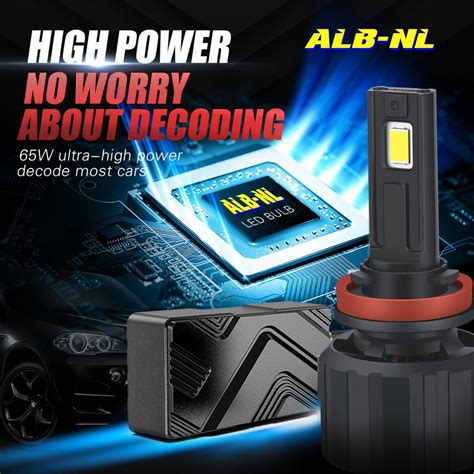 Brightest H7 LED Headlights Conversion Kit Bulb, 6000K White