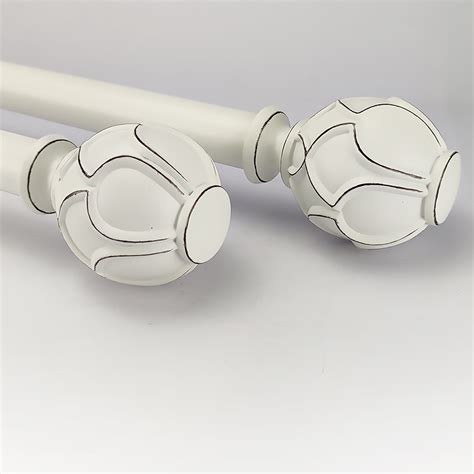 SKYPLUS LIVING Decorative Single Curtain Rod Set, 1 inch Diameter ...