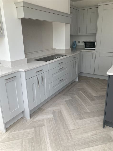 Karndean Flooring Grey Brushed Oak Large Herringbone