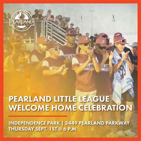 Pearland Little League Welcome Home Celebration