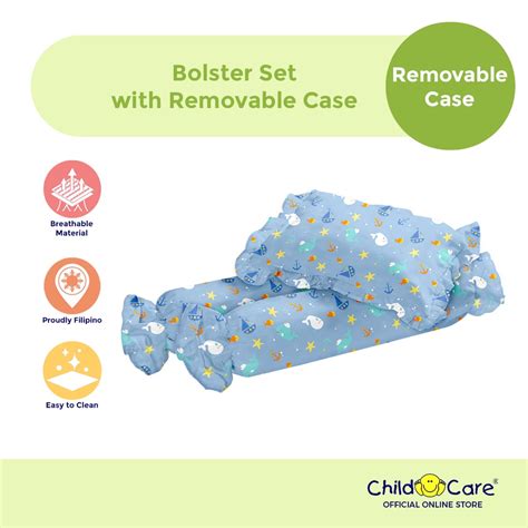 Child Care Bolster and Pillow set with removable case (Baby Bedding ...