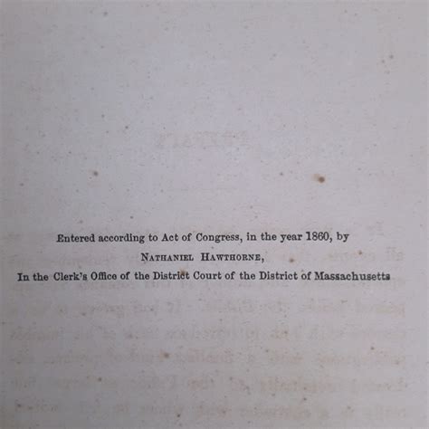 ナサニエル ホーソーン 大理石の牧神 The Marble Faun; or The Romance of Monte Beni 全2巻 ...