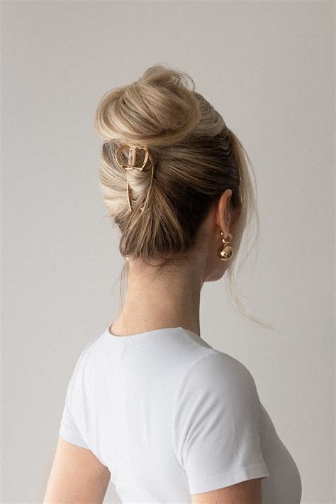 Claw Clip Hair Tutorial ️ Easy Updo for Long Hair - Medium Hair