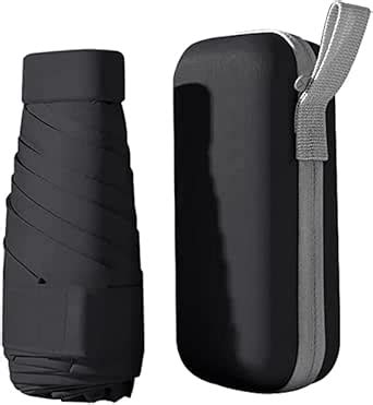 MAHVIW Ultra Light and Small Mini Umbrella with Carrying Pouch, 6.7Inch ...