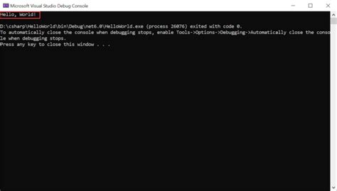Image result for C# HelloWorld Example