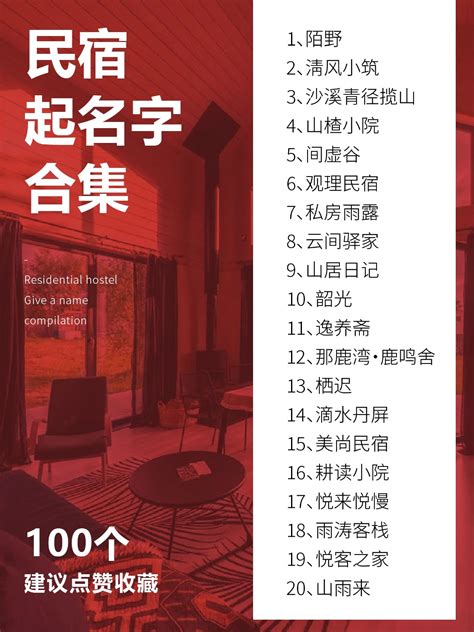100个民宿酒店起名字分享！推荐私藏🔥-度小视