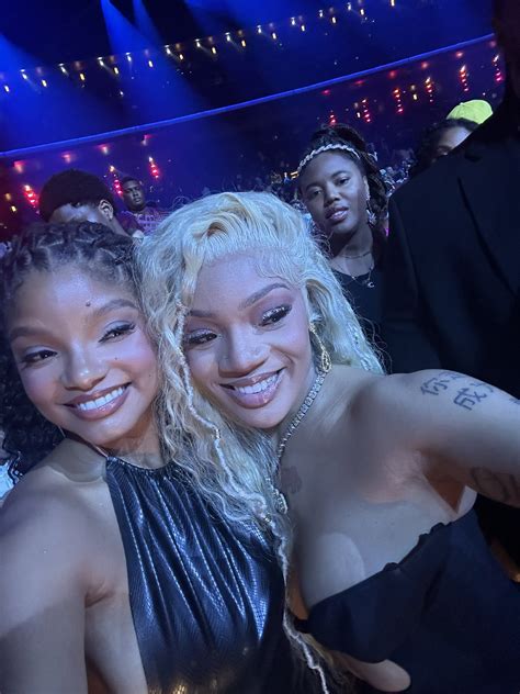 Halle Poses with her "Twin" Glorilla | Lipstick Alley