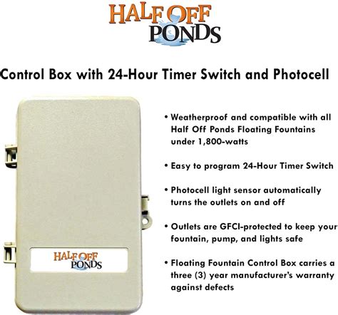 Buy HALF OFF PONDS Aqua Control Floating Fountain with Weatherproof ...