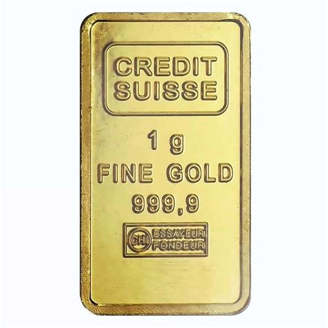 1g Credit Suisse Gold Bar – Gold & Silver Traders