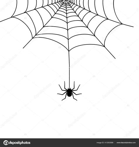 Simple Spider Web Drawing