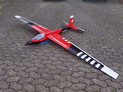 KOBUZ carbon 3,20m rot/schwarz lackiert | Scale-Segler bis 5 m ...