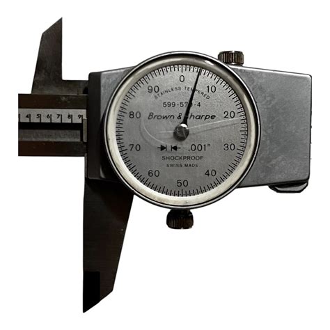 Caliper Brown & Sharpe-0-6" x .001" (Grad.) 599-579-4 Silver Dial | eBay