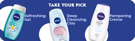 Buy NIVEA Shower Gel, Water Lily & Oil Body Wash, Women, 250ml And ...