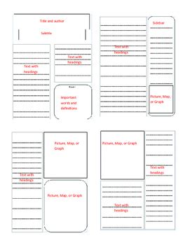 Newspaper Templates for Elementary and Middle Grades by Sarah Gamble